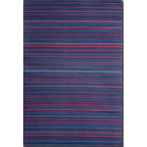 Mad Mats Striped Purple Indoor/Outdoor Area Rug Reversible, UV